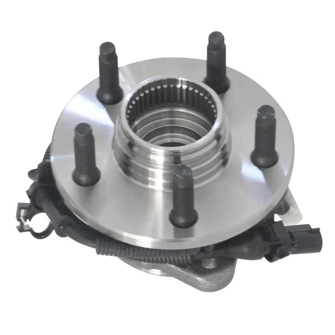4x4 Ready Front Left And Right Wheel Hub And Bearing Assembly For Ford Ranger 1998 1999 2000 And Mazda B4000 1998 1999 2000 ABS 5 Lug 3 Bolt Triangular Flange.