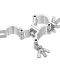Beefy Aluminum Stage Lighting O Clamp With Double Buckle For 0.94 To 1.02 Inch OD Tubing Heavy Duty Pipe Mount 15 Lb Max Load Durable Truss Clamp For Gigs And Events One Piece