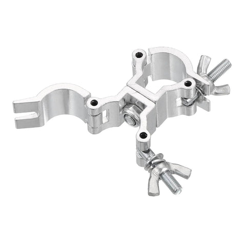 Beefy Aluminum Stage Lighting O Clamp With Double Buckle For 0.94 To 1.02 Inch OD Tubing Heavy Duty Pipe Mount 15 Lb Max Load Durable Truss Clamp For Gigs And Events One Piece