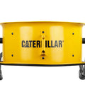 Beast Mode Heavy Duty Industrial High Velocity 18 Inch Drum Fan yellow construction front view with dual ball bearing motor.
