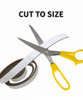 Heavy Duty 1 Inch By 60 Inch Furniture Slider Felt Strips Roll With Self Adhesive Backing shown with scissors for cutting