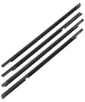 4Pcs Weatherstrip Window Molding Trim Seal Belt For Mitsubishi Lancer 2008 2017 Outer Door Window Seal Replacement Rubber Kit