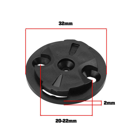 Rock Solid Bike Computer Bracket Mount Kit With Fixed Base For 32x29x2mm Meters Stopwatch Holder black round base dimensions