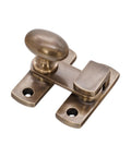 55mm Oval Antique Brass Cabinet Latch For Cupboard And Wardrobe With Thumb Turn Solid Brass Hardware Easy Install Vintage Style