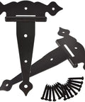 Top Tier Heavy Duty T Hinge For Barn Doors And Exterior Gates Built Tough With No Sweat Left Or Right Hand Installation Smooth Matte Finish Industrial Steel Bracket with screws.