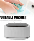 Ultra Compact Foldable Portable Washing Machine with Two In One Wash And Dry Combo Function, compact design for easy travel and storage.