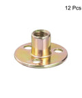 Top Shelf Heavy Duty M10 Screw In Tee Nuts Made From Premium Carbon Steel Round Flange T Nuts, single nut view.