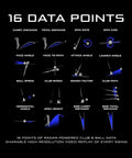 16 data points for Portable Golf Launch Monitor And Simulator With 5D AI Radar, 4K Camera And OLED Display metrics