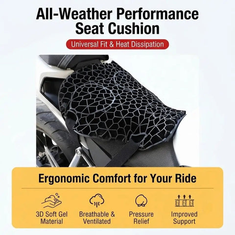 Slay All Day Riding With This Kickass Motorcycle Seat Pad For Brabus 1400 R Signature Edition 2026 on motorcycle, showcasing breathable gel material.