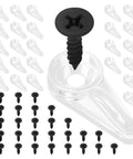 50 Pack Clear Flush Cabinet Glass Retainer Clips With 16Mm Screws Heavy Duty Snap Lock Window Screen Fasteners Secure Grip Hardware Kit