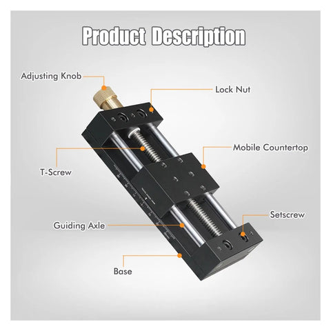 Displacement Platform With Manual Fine Tuning For Precision Cross Moving Table Sliding Stage With Base Dual Axis Positioning