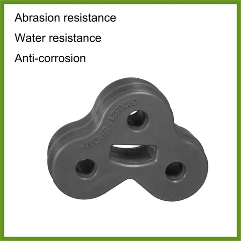 Premium 11mm Rubber Exhaust Hanger Bushing For XF XJ Models With Tail Pipe Mount Bracket Insulator Component That Fits 2008 To 2018 Vehicles And Keeps Your Ride Quiet And Smooth Without Any Annoying Rattles Or Wiggles When You Hit The Road. rubber exhaust hanger bushing, front view, 11mm hole, black rubber