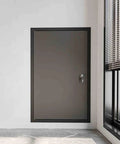 Tough As Nails Aluminum Wall Access Panel And Heavy Duty Hidden Service Door For Air Conditioning And Plumbing Repairs in dark gray.
