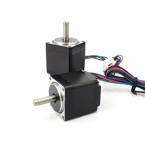 1.8 Degree Nema 11 Stepper Motor 28x28mm Frame With 5mm Shaft 2 Phase 4 Wire Hybrid Stepping Motor Ideal For 3D Printers CNC Machines And Automation Today, black compact motor with wiring