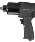 Bone Hard Half Inch Air Impact Wrench With Twin Hammer Core delivers knuckle busting 650 Nm torque, 7500 RPM, ergonomic grip.