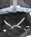 Open interior view of an Under Seat Personal Item Bag That Fits 16 x 14 x 7 Inches Navy, Compact Yet Spacious, Lightweight Travel Organizer