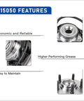 Set Of 2 Wheel Hub Bearing Assembly For 2002 To 2005 Ford Explorer, 2003 To 2005 Lincoln Aviator, And Mercury Mountaineer, 5 Lug With ABS features