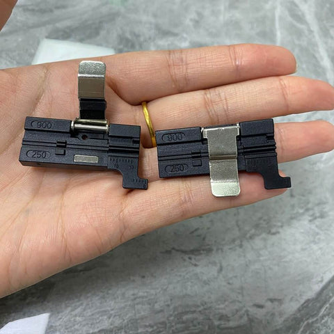 3 In 1 Fiber Cleaver, Fiber Holder And Fiber Fixture Clamp For FTTH 250um 900um Cables, Aluminum Alloy Construction, Black Finish, Secure Lid