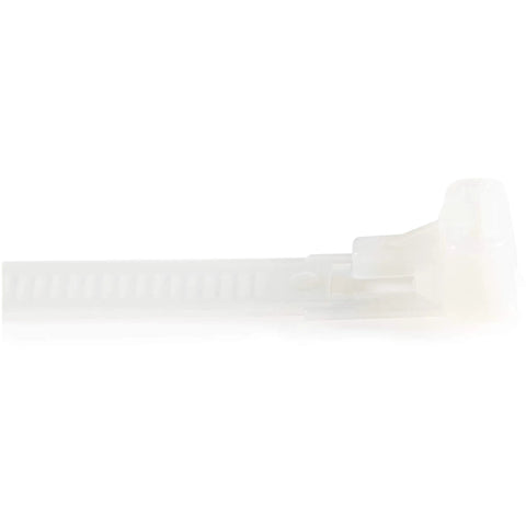 Close-up of Go To Reusable Nylon Cable Ties Ten Inch Length One Quarter Inch Wide Two And A Half Inch Bundle Diameter Fifty Pound Tensile Strength