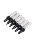 12 Pack Pro Grade Aluminum Arrow Inserts For ID 7.6mm Carbon Arrows And Crossbow Tips, 8-32 Thread, 22mm Length, 10 Grain Per Insert