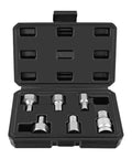 Big Size Allen Key Set With 6 Pieces For Electric Drill And Ratchet Wrench Kit Featuring Heavy Duty Hex Bits That Crush Stuck Bolts And Get The Job Done Fast Without Any Hassle. CR-V steel hex socket bits in case