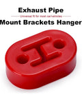 Heavy Duty Muffler Hanger Mount With Reinforced Exhaust Bracket And Rubber Isolator For Vibration Absorber Kit Tail Pipe Lifting Ear Bushing 73mm Throat To Keep Your Ride Smooth And Stable red rubber exhaust mount