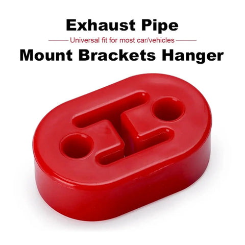 Heavy Duty Muffler Hanger Mount With Reinforced Exhaust Bracket And Rubber Isolator For Vibration Absorber Kit Tail Pipe Lifting Ear Bushing 73mm Throat To Keep Your Ride Smooth And Stable red rubber exhaust mount