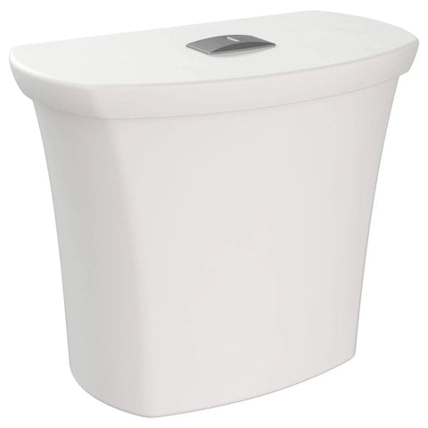 Edgemere Dual Flush Tank White for 12 Inch Rough In Toilets with High Efficiency 1.6 Gpf Full Flush and 1.1 Gpf Conserving Flush