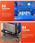 Pro Grade Polyurethane Foam Spray Gun Kit For Airless PU Insulation Equipment hydraulic drive and pulley design detail.