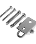 Heavy Duty Stainless Steel Hanging Hook With 360 Degree Rotation For Punching Bags And Hammock Chairs Indoor Outdoor Mounting Hardware Silver Finish