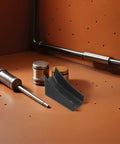 Boat Shape Chair Foot Pads With Screws, shown on a workbench with tools, highlighting U Shaped Floor Protectors