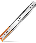 Pair Of 3-Section Soft Close Full Extension Ball Bearing Side Mount Drawer Slides 100 LB Capacity 20 Inch Length Smooth Glide