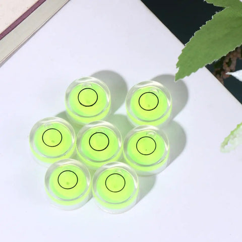 Ten Piece Circular Bubble Level Set Acrylic High Precision Spirit Levels For Calibrating Picture Frames And Cross Stitch Frames