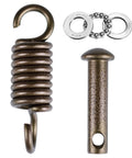 Ultimate Hanging Kit For Egg Hammock Chair With Steel Spring Pin Plug Hardware And 500Lb Capacity, brown components