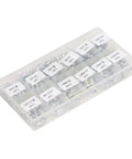 Premium High Quality 130 PCS SAE Zerk Fitting Assortment Kit With 12 Types Hydraulic Grease Nipple Set For Daily Machinery Maintenance And Tough Equipment Repair Jobs To Nail It Fast With Zero Hassle On All Your Shop Tools And Gear Needs. plastic organizer box with labeled grease fittings