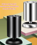 Modern Metal Furniture Legs With Adjustable Leveling Feet in black and silver stainless steel, showcasing corrosion prevention features.