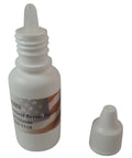 Resin For Windshield Chip Repair, UV Curable Glass Rock Chip Fix bottle with built-in dropper, cap beside it