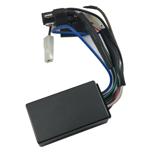 CDI Box Ignition Module For Ranger Magnum Scrambler Sportsman 335 400 500 Quad 4x4 6x6 Replacement Part Compatible With 1996 1997 1998 1999 2000 2001 Plug And Play, shown with wires and connectors