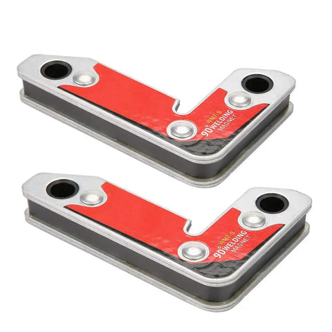 Heavy Duty 2-Piece Magnetic Welding Clamps For Perfect 30 60 And 90 Degree Angles With Super Strong Iron Boron set