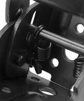 Close-up of Badass Heavy Duty Folding Brackets For Tables And Bed Legs, showcasing the springs and locking mechanism.