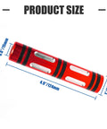 Red aluminum Gear Shift Lever Extension For Can Am Ryker 600 900 Ace Rally and Sport Edition, shown with dimensions.