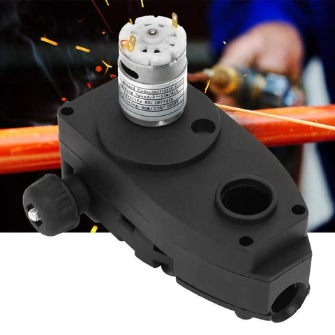 DC 24V Wire Feed Motor For Welder Soldering Wire Feeder Machine Super Handy Low Noise 10W, shown during operation
