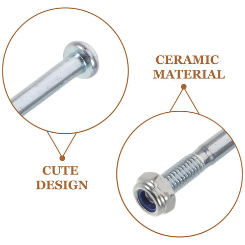 Pair Of Recliner Chair Screws And Nuts Replacement Hardware For Sofa Repair, showing 3.58 inch metal bolts detail close-up.