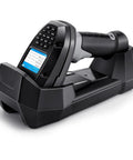 2D And 1D Wireless Barcode Scanner With Smart Charging Stand Portable Inventory Data Terminal in charging dock