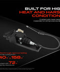 Front Driver Side Hood And Trunk Lock Actuator No Fuss Bolt Up Swap Compatible With Tesla Model 3 Electric Sedan close-up view showcasing durable heat-resistant materials.