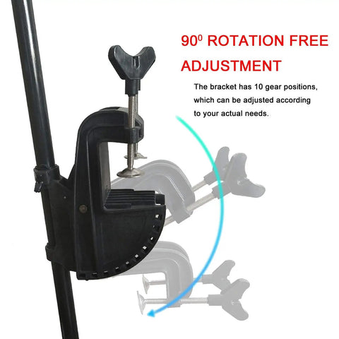 Beefy Built Electric Trolling Motor Bracket And Hinge Assembly For Outboard Stent With Nylon Body And Stainless Steel Hardware Fits Transom Up To Three Inches Thick And Six Inches Wide For Shaft Size One And One Eighth Inches