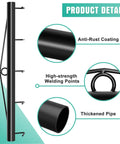 Heavy Duty Chain Link Fence Stretcher Tool With Extended Hooks, 31.5 Inch Steel Woven Wire Fence Tensioner details overview