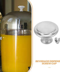 Two Sets Plastic Drink Dispenser Caps Replacement Screws Tops For Bevs Durable Leak Proof Caps With Precise Fit Easy Install Reusable Cap Components For Smooth Pouring silver screw cap for beverage dispenser with screw