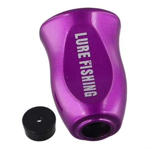 Lightweight Purple Fishing Reel Knob Handle Grip Replacement Parts For Baitcasting Reels And Water Drop Rods Ultimate ABS Upgrades, purple ABS knob with black insert