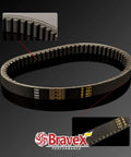 Torque Converter Kit For 212 Go Kart With Three Quarter Inch Shaft, belt part shown in close-up detailing teeth and branding.